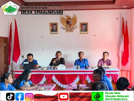 Pemdes Tinggarsari, BPD dan, Bumdes Gelar Rapat Penting
